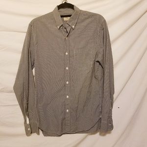J. CREW Black & White Microcheck 2-ply 100% Cotton